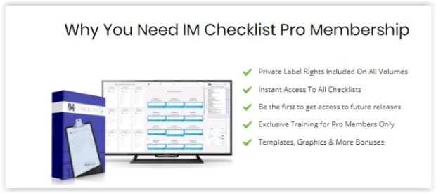 IM Checklist Monthly Membership